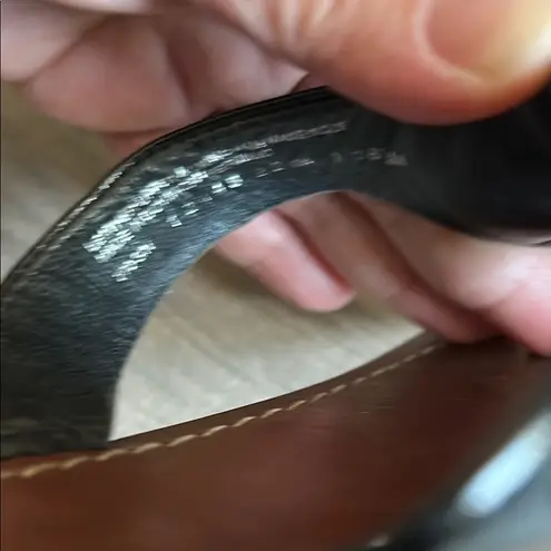 Tory Burch  Black and Brown Thong Sandals