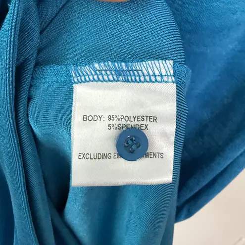 Morning Mist sz 10 Blue Button Front Maxi Dress Short Sleeve Fairy Feminine