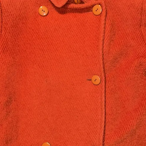 Salvatore Ferragamo Authentic Vintage Burnt Orange Wool & Mohair Italian Peacoat