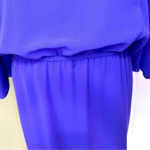 Coldwater Creek Purple Midi Dress with Beaded Neckline Size 14