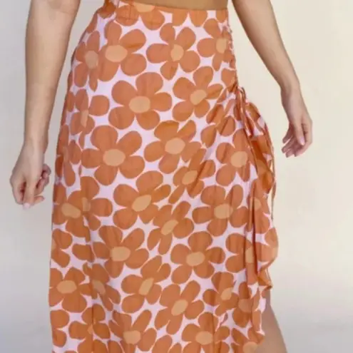 Jacquie the Label Daisy Dreams Skirt and Top Set Medium Orange - Image 5