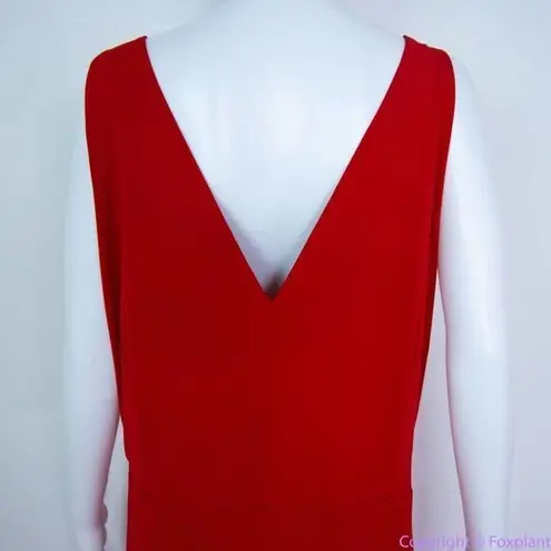 Eloquii NEW red maxi formal dress with trail, women's size 14