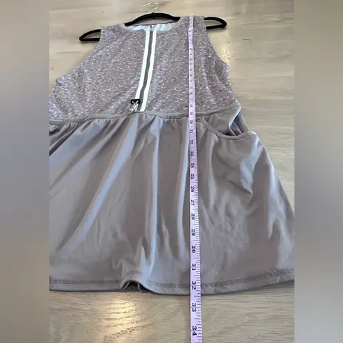 Varley Lagoda Womens Tennis Dress Taupe Cluster Leopard large