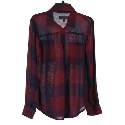 Thread and Supply  Button Up Red Blue Women's Small