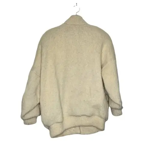 TUNDRA Sweater Jacket Embroidered Pockets 100% Wool Lined Small Vintage 70’s