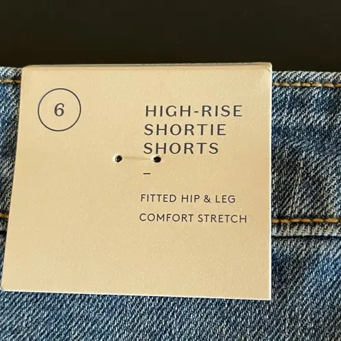 Universal Threads Universal Thread High Rise Shortie Short Size 6 festival concert jean cut off - Image 10