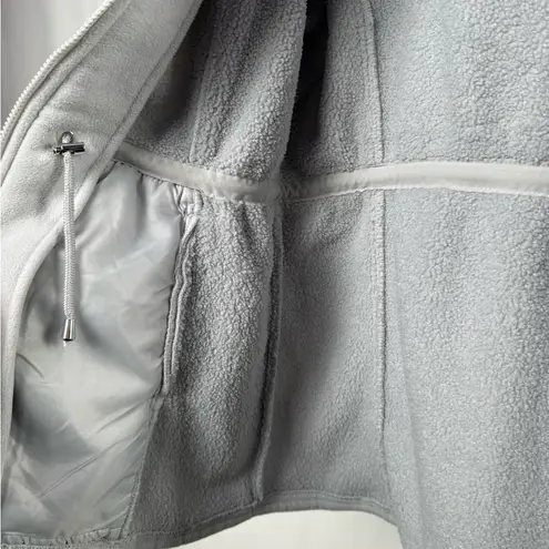 1 Madison Expedition Hooded Teddy Jacket in Gray Size Large