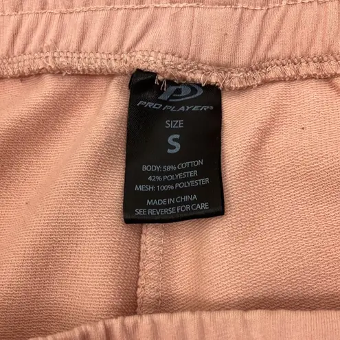 Pro Player Pink Hoodie and Jogger Set with Mesh Detail woman’s size large/small