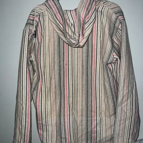 Exist NWT Large  Beach Striped Hoodie - Image 3