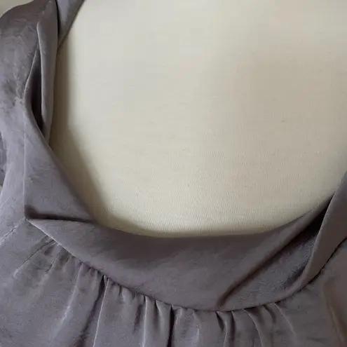 Motherhood Maternity Satin Tunic Top Size Small Grey