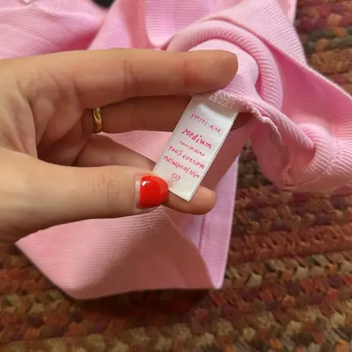 VTG VICTORIAS SECRET I LOVE YOU DOG SEQUIN RIBBED TANK Pink Size M