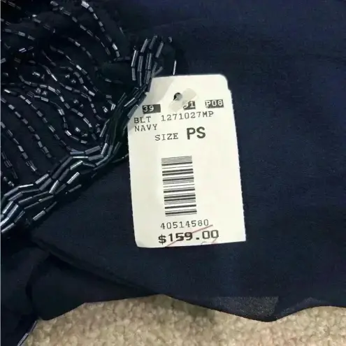 Brilliante by J.A. Dark navy blue beaded formal dress in size small