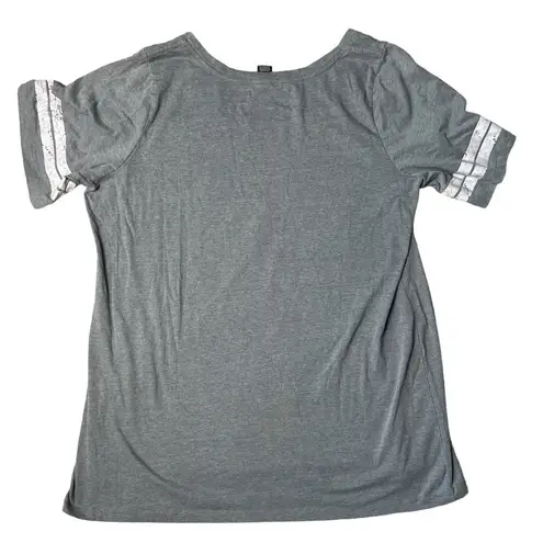 Chicago Bears Plus Gray Scoop Neck Fantasy Football Sleep Shirt Size 22/24