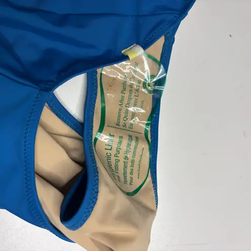 Summersalt Back Flip One Piece V Neck Cobalt, Aqua Swimsuit 2