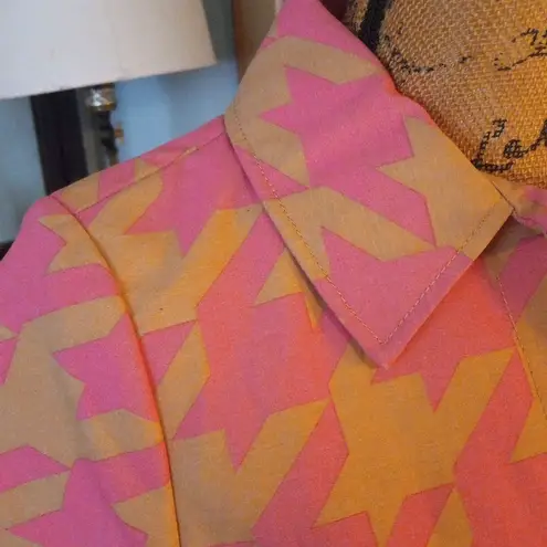 Isaac Mizrahi Target 20th Anniversary Collection Pink & Tan Houndstooth Trench