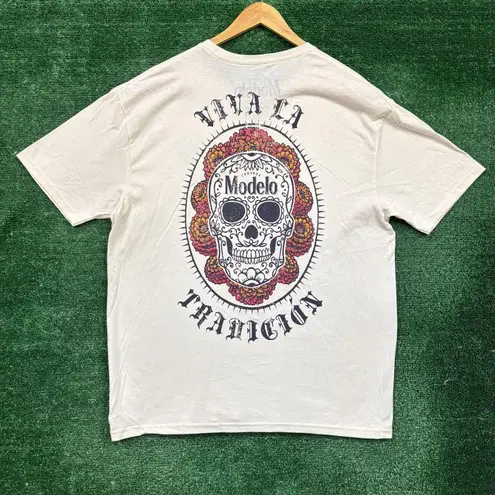 Cervez Modelo Viva La Tradicion Sugar Skull T-Shirt Size Extra Large