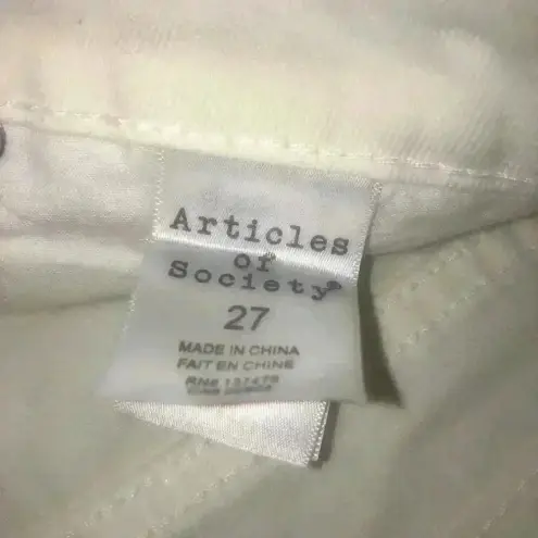 Articles of Society  white distressed shorts 27 NWT