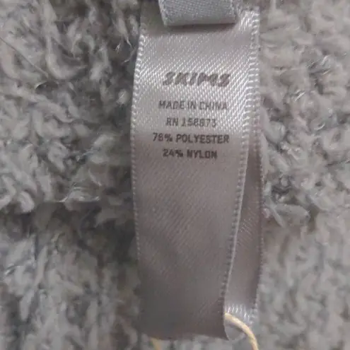 SKIMS Cozy Knit Jogger Smoke Gray Knit Loungewear Boucle S/M