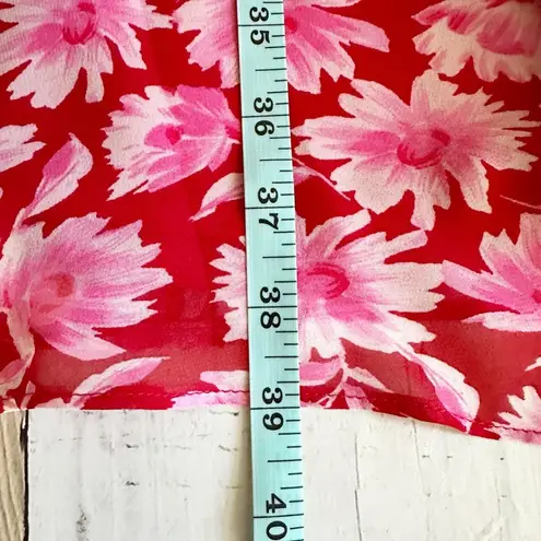 Julia Jordan Floral Long Sleeve Chiffon Dress in Red
Multi Size US 10