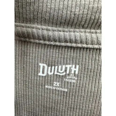 Duluth Trading Co Shirt Women 2X Grey V