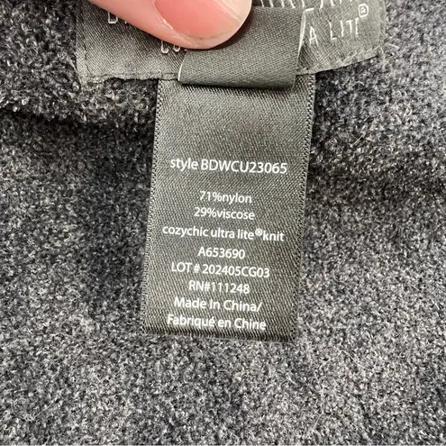 Barefoot Dreams CozyChic Ultra Lite Blanket Wrap carbon black XXS XS