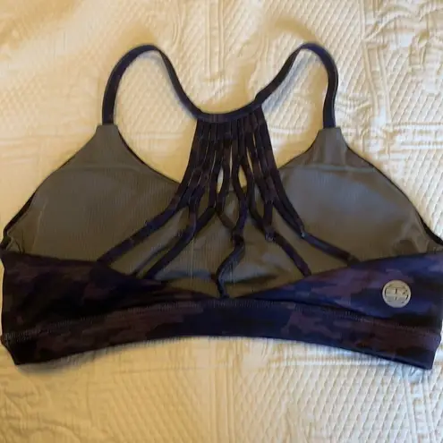 NWOT IAB MFG Namaste purple camo sports bra sz med Purple