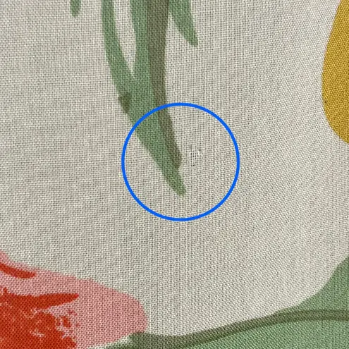 Faithfull the Brand Faithfull the Brand Crop Top Tie Front Size 6 Floral Yellow Tropical Blouse