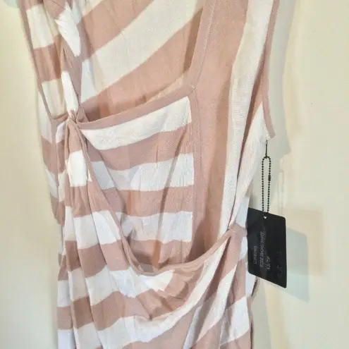 L.A.M.B. women's XS cotton linen blend twisty tank