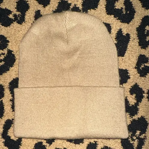 Angel Numbers 333 Tan Beanie