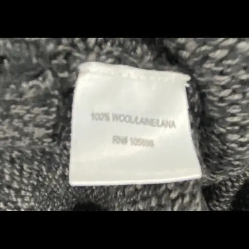 Vintage Worth New York 100% Wool Long Grey Tunic Short Sleeve Sweater Size Small Gray