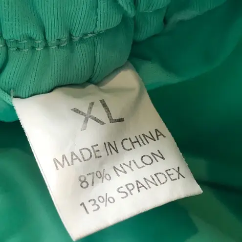 Luogongzi Women's 2 in 1 Flowy Running Shorts Gym Yoga Shorts Green Size XL Blue