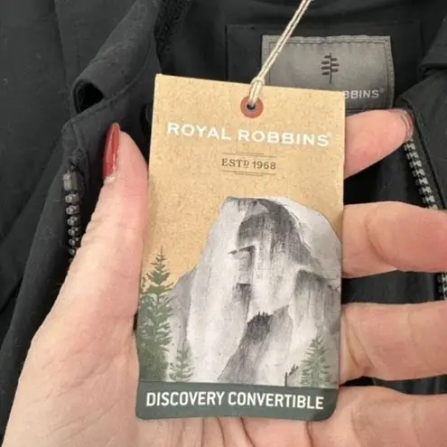 Royal Robbins NWT Discovery Women's Convertible Jacket II Small Vest Black UV 50