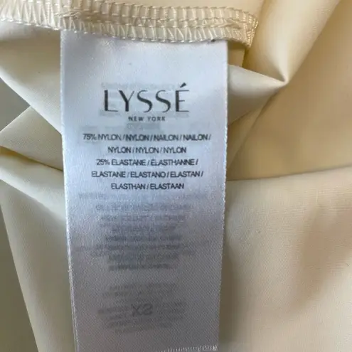 Lysse Womens Parachute Button-Up Short Microfiber Sleeve Shirt Bone XS NWT