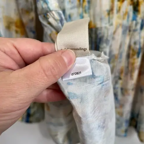 Soft Surroundings Embellished Peasant Top M Boho Floral Tunic Sparkle Beaded