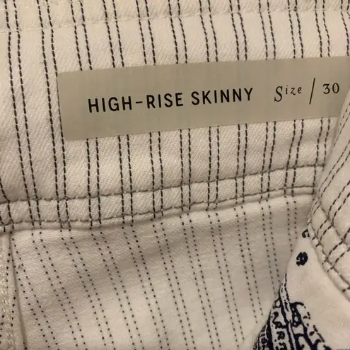 Pilcro and the Letterpress Pilcro & The letter press by Antropologie | pin stripe high rise skinny jeans