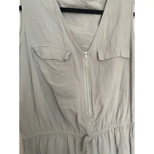 None Sage Shorts Romper Boho Utility Zip Chic Travel Summer Capsule Spring Resort