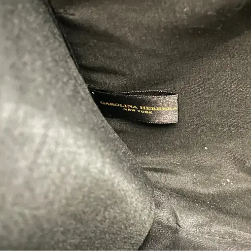 Carolina Herrera Good Girl Black Velvet Bag with Gold Hoop Handle