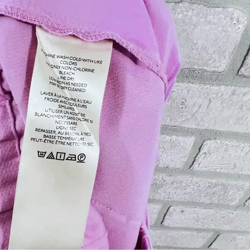 Maeve by Anthropologie Pintuck Tapered High Rise Cuffed Trousers in Lilac Size 4