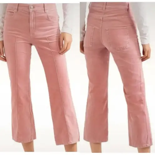 Isabel Marant ANYREE PINK COTTON VELVET PANT sz 44 US 12
