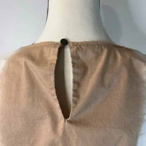 Indigo Poppy Women’s Bell Sleeve Top Size L White Size L