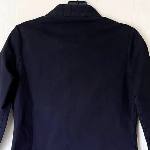 Nooworks Art Teacher Dress Black Stretch Twill Asymmetrical Zip Small EUC