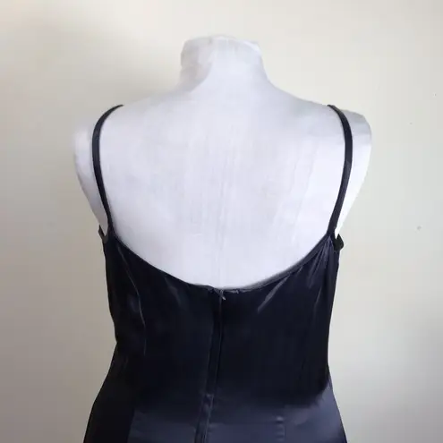 Gunne Sax Vintage Navy Blue Maxi Dress