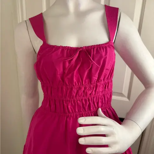 Sunday Best Martine Poplin Dress Womens Small Pink Fit & Flare #329