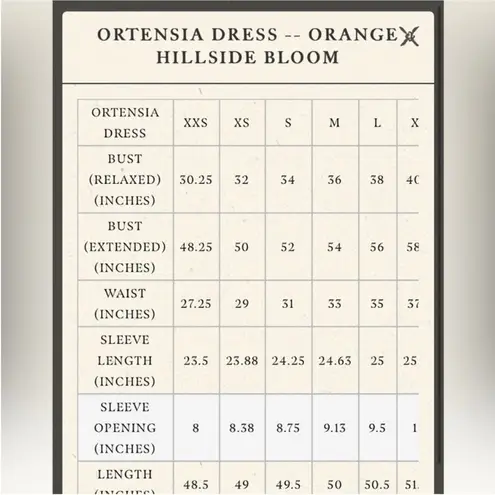 DÔEN ortensia dress NWT Orange Size XS