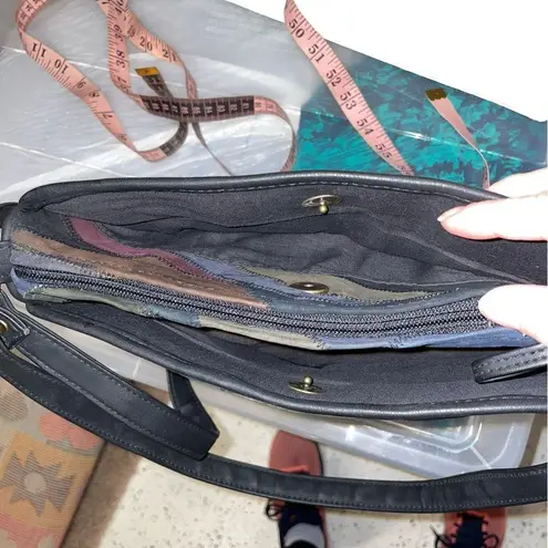 Vintage Y2K faux suede patchwork bag purse Red