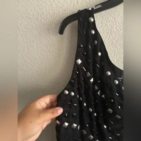 Warehouse Ladies Black Studded Beaded One