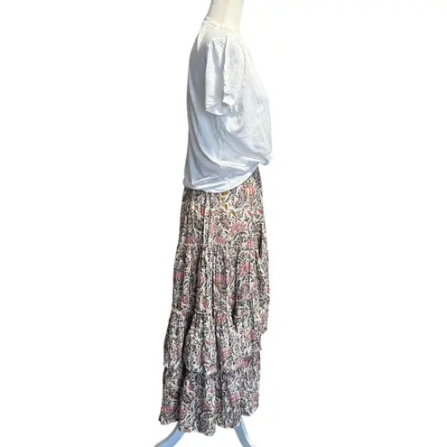 Talisman Cotton Tiered Boho Skirt Women’s Size S (Skirt Only)