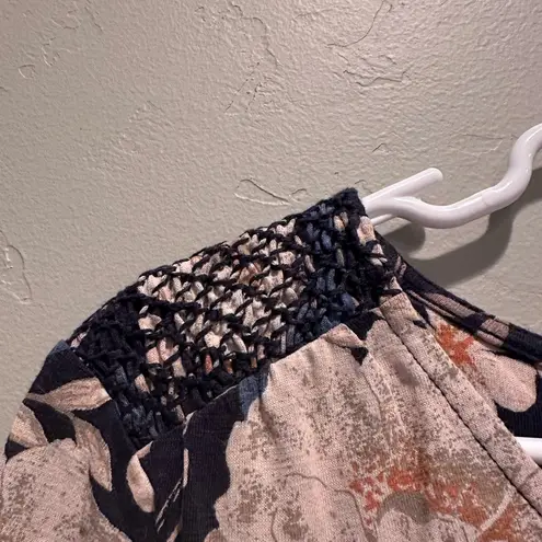 FatFace Women's Blue Cream Floral Blouse Top Size 2