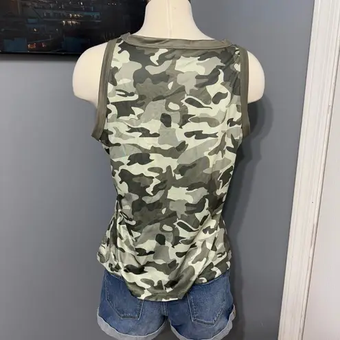 Anaya Womens Camouflage Tank Top, Green, 2xl Green Size XXL