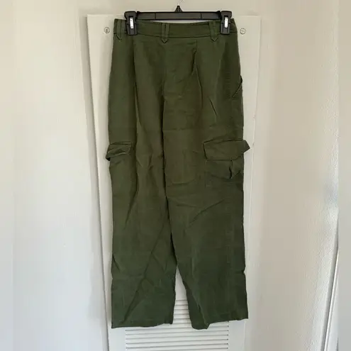 Reformation  Jackson Pants in Green 2